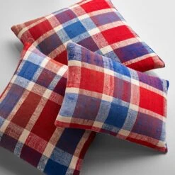 Rebia Plaid Throw Pillow Cover 12" X 18" -Furniture Store rebia plaid group 14