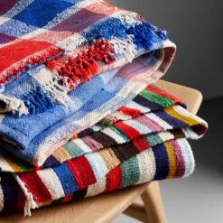 Rebia Plaid Throw Pillow Cover 20" X 20" -Furniture Store rebia sebou originals 1 31