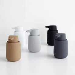Sono Light Gray Soap Dispenser -Furniture Store sono soap dispensers collection 3