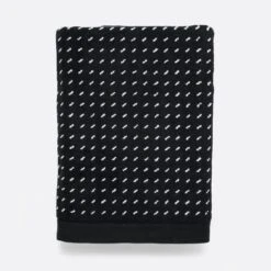 Stitch Black + White Bath Towel