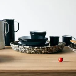 Falcon Black Enamelware Plates Set Of 4 19 Falcon Black Enamelware Plates Set Of 4 -Furniture Store su18 pages 42 43 summer serveware 2 3