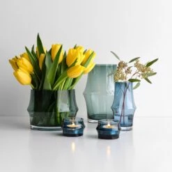 Arc Green Vase 8.3" H -Furniture Store su24 arcbluegreencollection 1