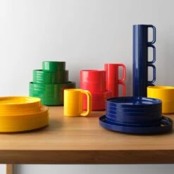 Heller Orange Mugs Set Of 6 -Furniture Store su24 hellercolordinnerwaregallery 1 1 8