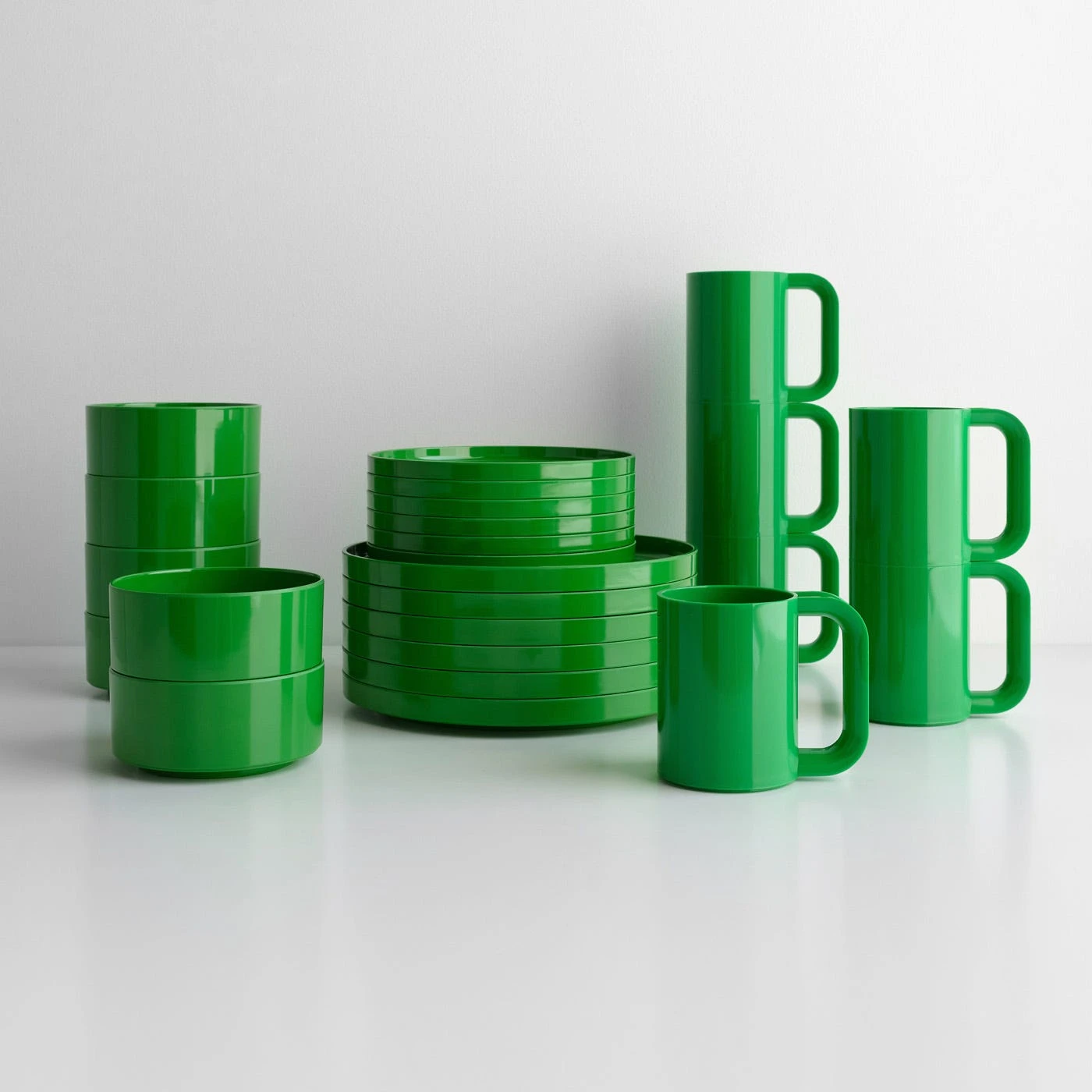 Heller Green Mugs Set Of 6 7 Heller Green Mugs Set Of 6 - Image 5