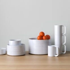 Heller White 12pc Dinnerware Bundle -Furniture Store su24 hellerwhitedinnerwaregallery 2