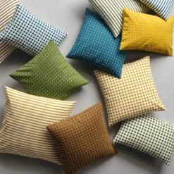 Stitch Yarrow Throw Pillow Cover 17" X 17" -Furniture Store su24 sailorstitchtilescolorpillowsoverhead 2 22