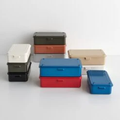 Toyo Steel White Stackable Storage Box 6" -Furniture Store su24 stackablestoragecollectionbothsizes 5