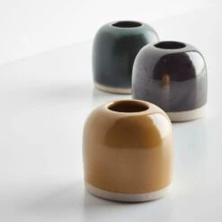 Thrown Mustard Bud Vase -Furniture Store thrown bud vases gallery gallery6