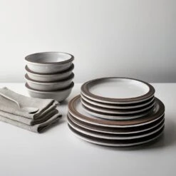 Point Beige Napkin -Furniture Store tinge white dinnerware