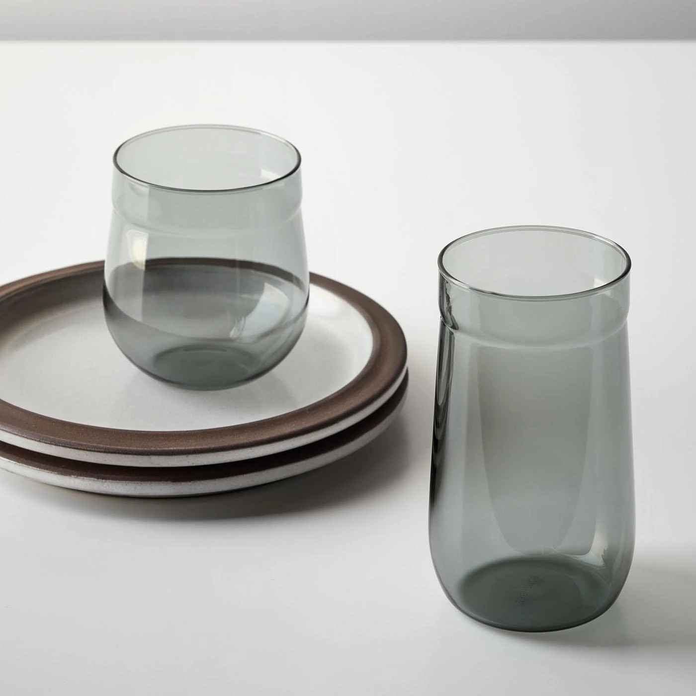 Angle Bell Smoke Double Old Fashioned Glasses Set Of 2 7 Angle Bell Smoke Double Old Fashioned Glasses Set Of 2 - Image 5