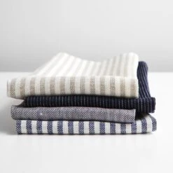 Dash Stripe Navy Linen Teatowel -Furniture Store unison 10 17 web0977