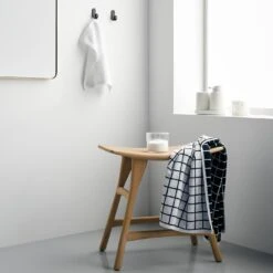 Mini Grid Black Bath Towel -Furniture Store unison 10 22 7449 8