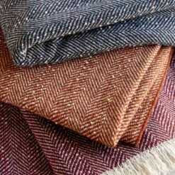 Herringbone Blue Woad Throw Blanket 17 Herringbone Blue Woad Throw Blanket -Furniture Store unison 10 23 6658