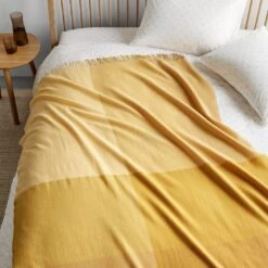 Miami Cornfields Yellow Throw Blanket -Furniture Store unison 10 23 6915