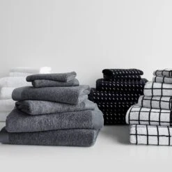 Logan Graphite Washcloth 22 Logan Graphite Washcloth -Furniture Store unison 10 23 7489 3