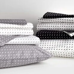 Stitch White + Black Pillowcase Set -Furniture Store unison 10 23 7594 4