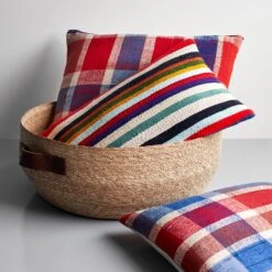 Rebia Plaid Throw Pillow Cover 12" X 18" -Furniture Store unison 1 23 10467 copy 30