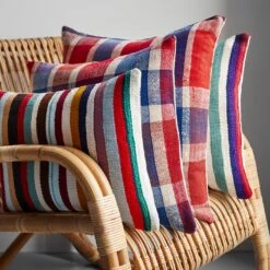 Rebia Plaid Throw Pillow Cover 20" X 20" -Furniture Store unison 1 23 10479 copy 30