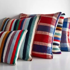Rebia Plaid Throw Pillow Cover 20" X 20" -Furniture Store unison 1 23 10497 31