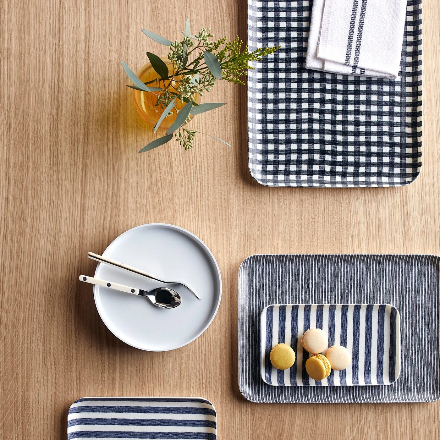 Linen White And Black Stripe Napkin 13 Linen White And Black Stripe Napkin - Image 11