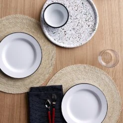 Falcon Black Enamelware Bowls Set Of 4 -Furniture Store unison 1 23 10774 6