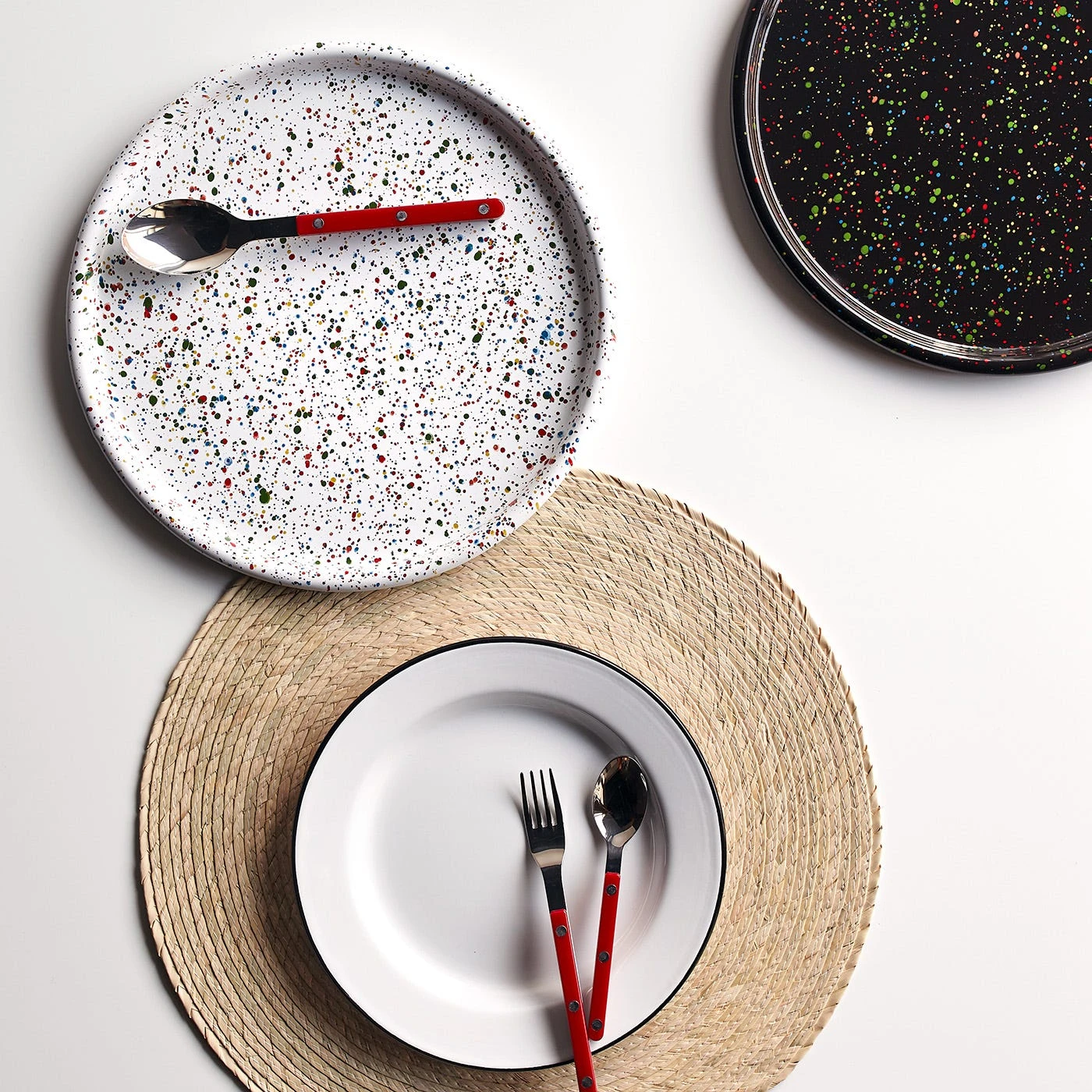 Falcon Black Enamelware Plates Set Of 4 9 Falcon Black Enamelware Plates Set Of 4 - Image 7