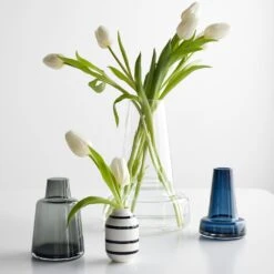 Flora Dark Blue Small Vase -Furniture Store unison 1 23 10956 1