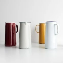 Falcon White Enamelware 3 Pint Pitcher 16 Falcon White Enamelware 3 Pint Pitcher -Furniture Store unison 1 23 10976 2 2