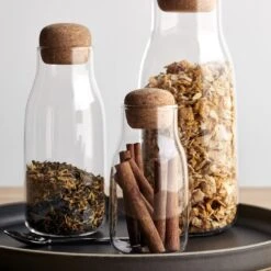Bottlit Canister With Cork Lid 20oz -Furniture Store unison 1 23 11016 1 2