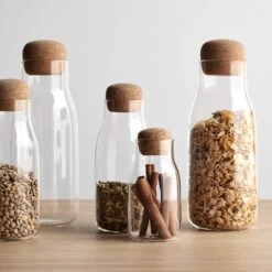 Bottlit Canister With Cork Lid 10oz -Furniture Store unison 1 23 11017 1