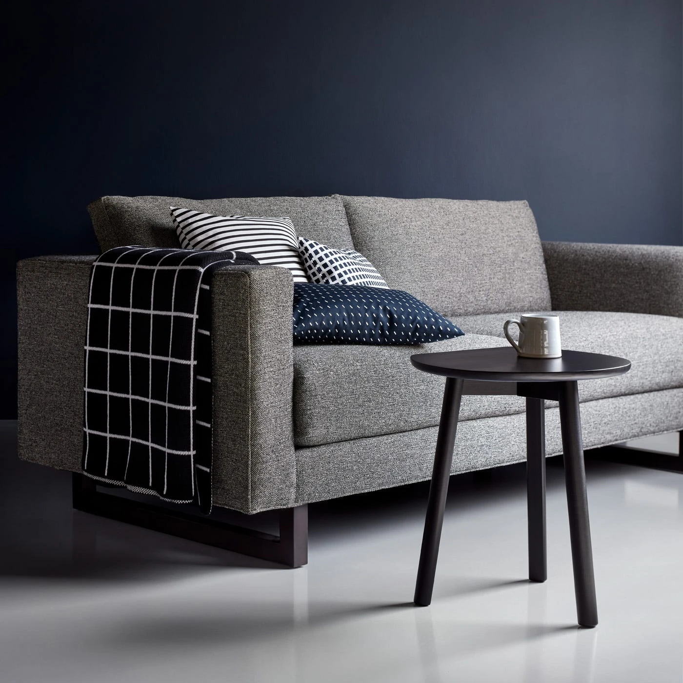 Grange Tweed Black Sofa 90" 8 Grange Tweed Black Sofa 90" - Image 6