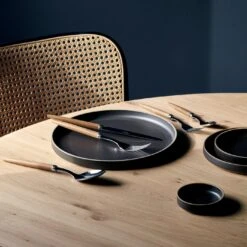 Jonc Dark 5pc Flatware Set 23 Jonc Dark 5pc Flatware Set -Furniture Store unison 5 22 4555