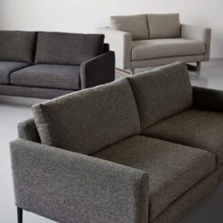 Talman Chambray Black Apartment Sofa 76" -Furniture Store unison 5 22 4816 2