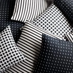 Sailor Black Throw Pillow Cover 12" X 18" -Furniture Store unison 5 22 4877 8