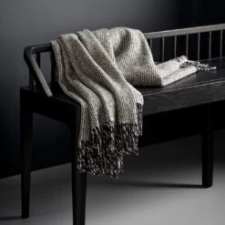 Mended Tweed Monochrome IV Throw Blanket 20 Mended Tweed Monochrome IV Throw Blanket -Furniture Store unison 5 22 4936 1