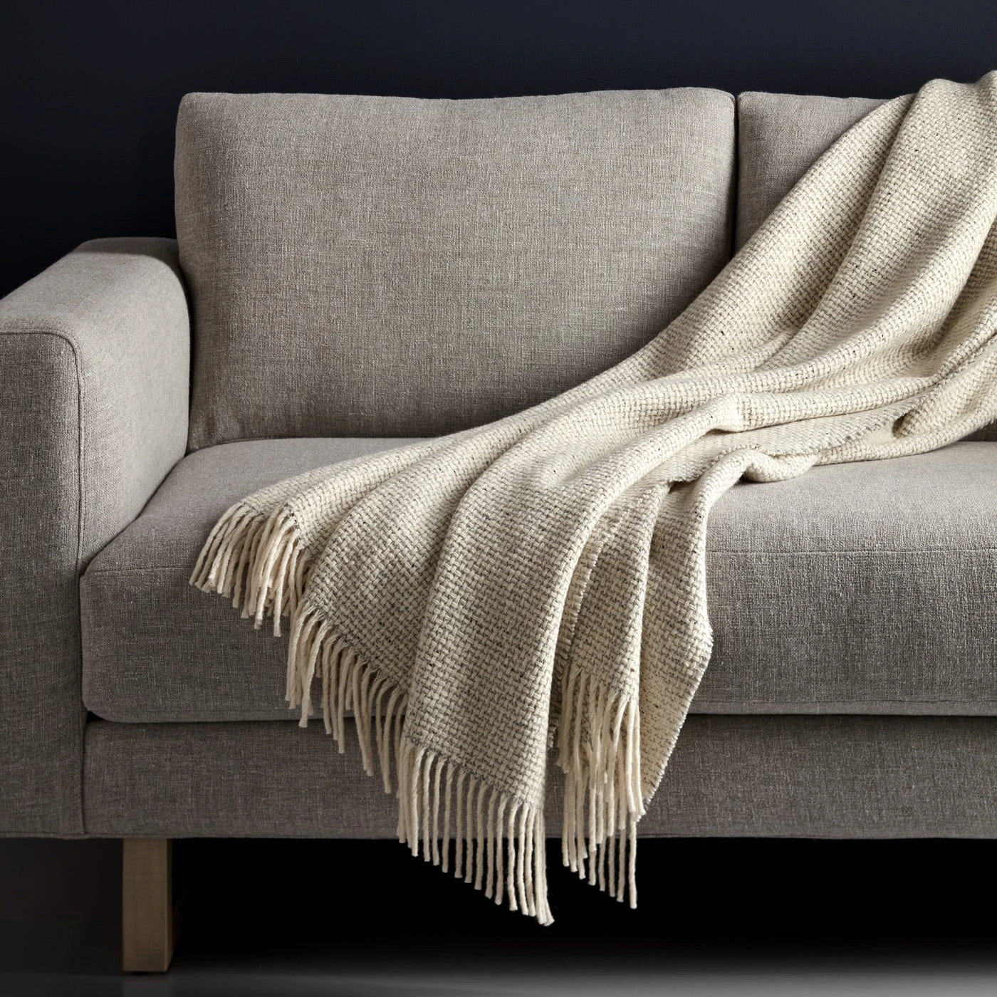 Grange Linen Gray Loveseat 63" 10 Grange Linen Gray Loveseat 63" - Image 8