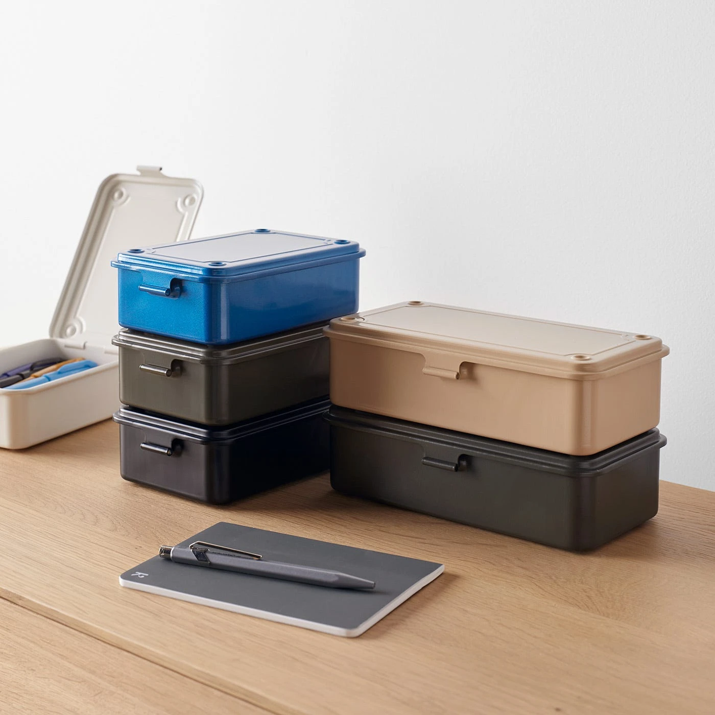 Toyo Steel Military Green Stackable Storage Box 6" 8 Toyo Steel Military Green Stackable Storage Box 6" - Image 6