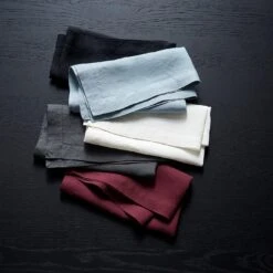 Linen Black Napkin 8pc Bundle -Furniture Store unison 7 18 7554 1 1 1