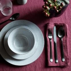 Grace Gray 12pc Dinnerware Bundle -Furniture Store unison 7 18 7651 3 1 2