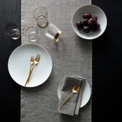 Eve Brushed Gold 5pc Flatware Set -Furniture Store unison 7 18 8047 comp 1 4