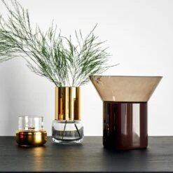 Broste Copenhagen Georg Dark Brown Vase 12 Broste Copenhagen Georg Dark Brown Vase -Furniture Store unison 7 23 5100 2