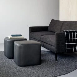 Tate Graphite Braided Round Rug 7'6" -Furniture Store unison 7 23 5263