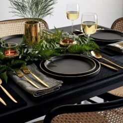 Eve Brushed Gold 5pc Flatware Set -Furniture Store unison 7 23 5370 1