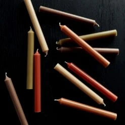 Olive Taper Candle Set Of 12 -Furniture Store unison 7 23 5465 2