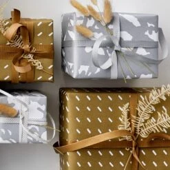 Larch Silver Wrapping Paper Roll Of 4 Sheets -Furniture Store unison 7 23 5498 2 1