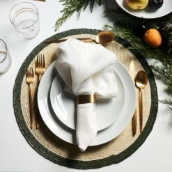 Brushed Gold Napkin Ring -Furniture Store unison 8 179959 7