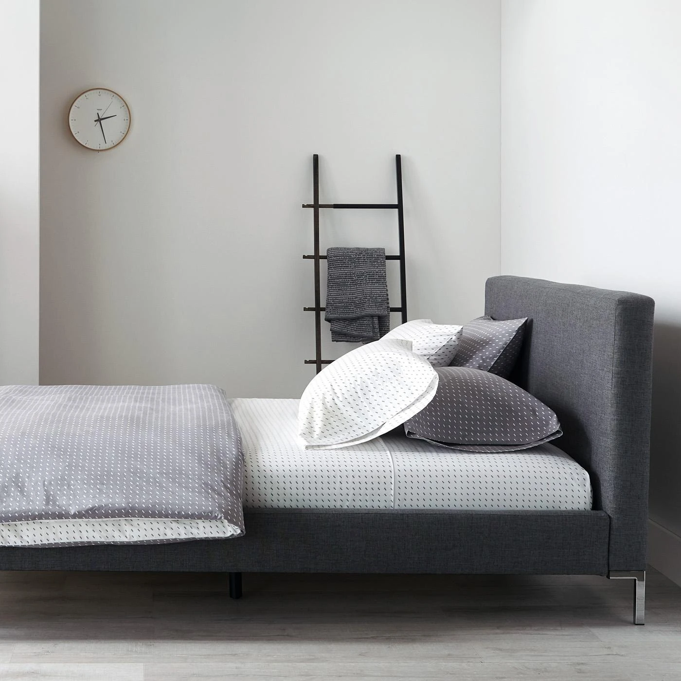 Stitch White + Pewter Pillowcase Set 8 Stitch White + Pewter Pillowcase Set - Image 6