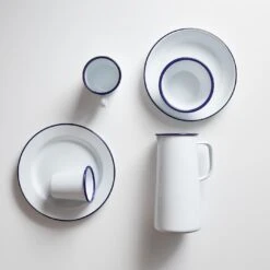 Falcon White Enamelware Plates Set Of 4 -Furniture Store unison oct 18 8989 comp 2