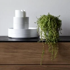 Hasami Gloss Gray Large Planter And Saucer Set 14 Hasami Gloss Gray Large Planter And Saucer Set -Furniture Store unison oct 18 9377 2 3