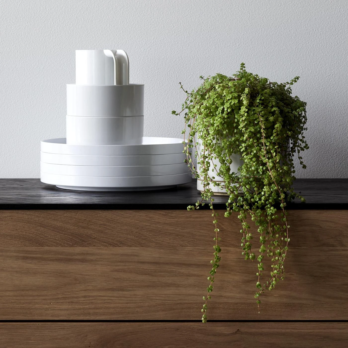 Hasami Gloss Gray Large Planter And Saucer Set 8 Hasami Gloss Gray Large Planter And Saucer Set - Image 6